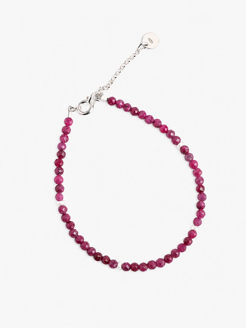 RUBY & PEARLS BRACELET