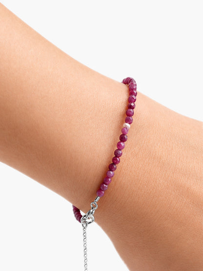 RUBY & PEARLS BRACELET
