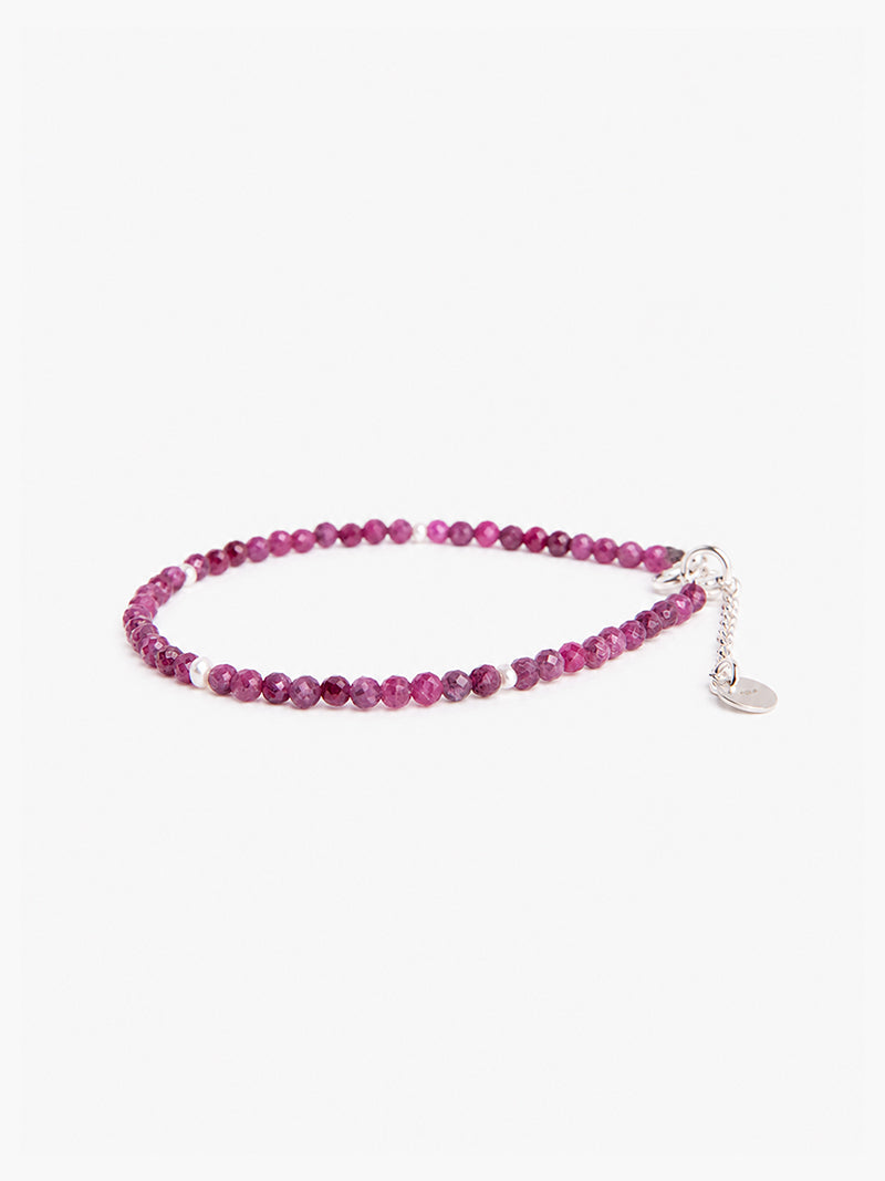 RUBY & PEARLS BRACELET